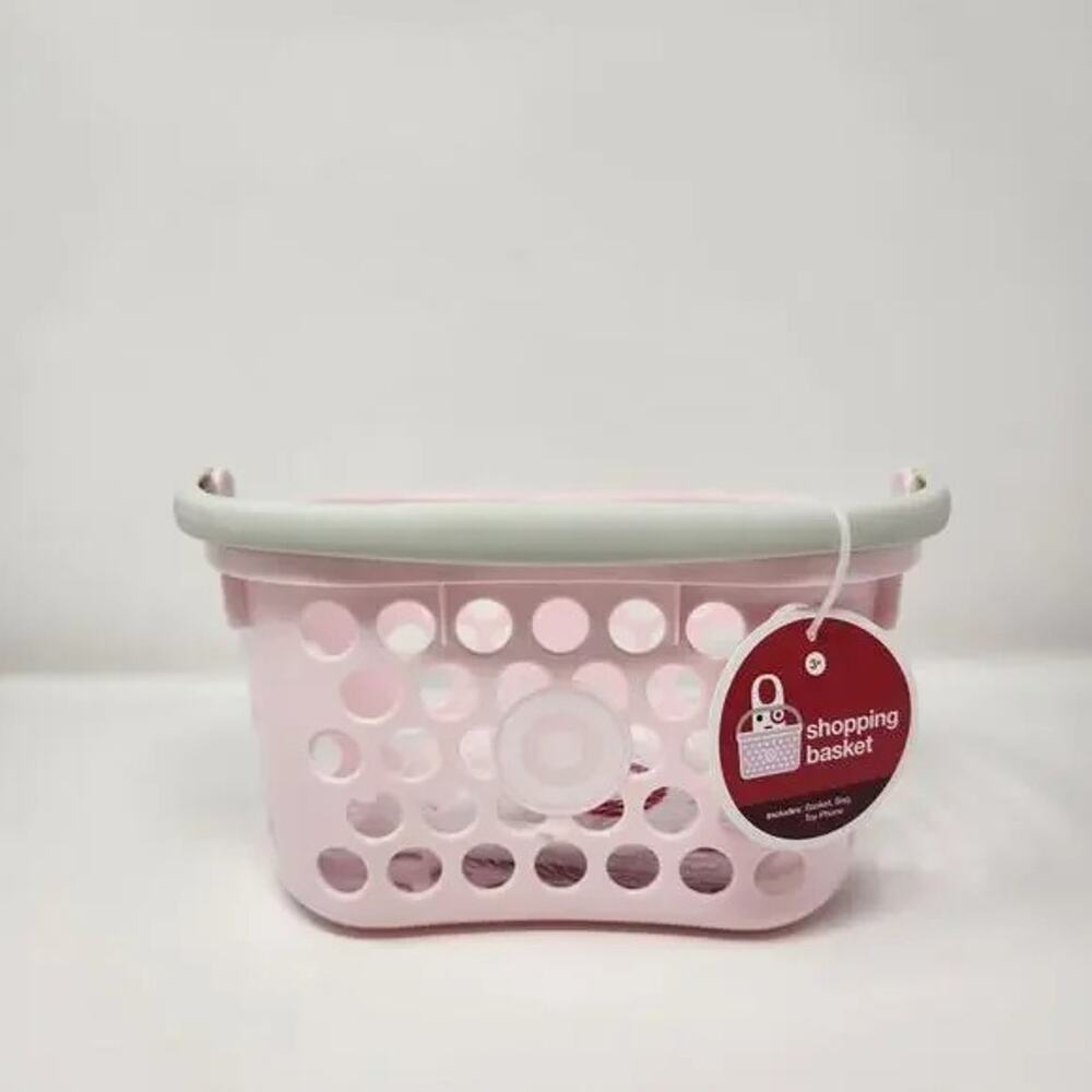Pink Target Toy Shopping Basket